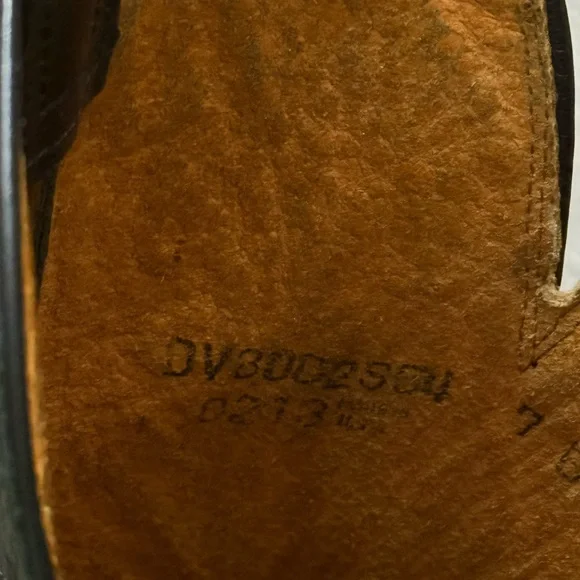 Lucchese Black and Turquoise Snip Toe Western Cowboy Boots Size 7 - Picture 15 of 16